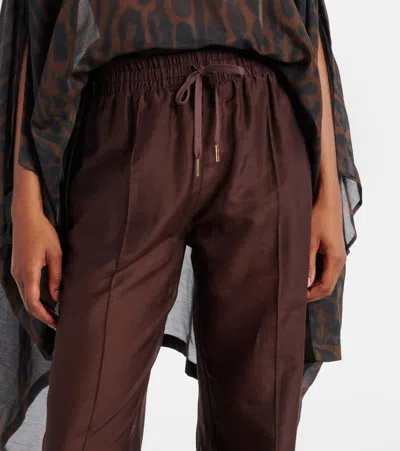 Tom Ford Cotton And Silk Palazzo Pants