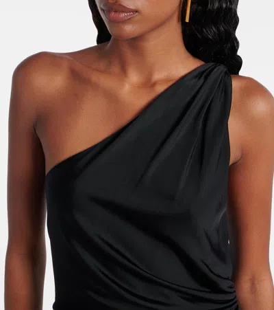 Tom Ford Scarf-detail One-shoulder Jersey Gown