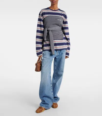 Agolde Franka Mid-rise Wide-leg Jeans In Blue