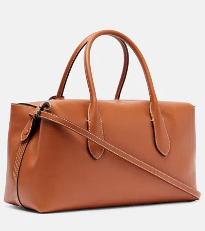 Polo Ralph Lauren E/w Medium Leather Tote Bag