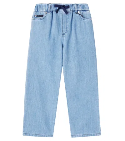 Dolce & Gabbana Logo Jeans In Blue