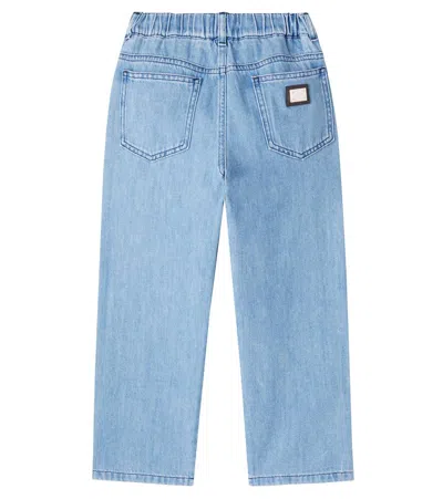 Dolce & Gabbana Logo Jeans In Blue