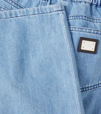 Dolce & Gabbana Logo Jeans In Blue
