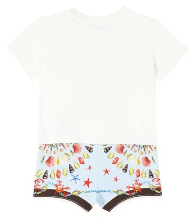 Dolce & Gabbana Baby Logo Cotton Bodysuit