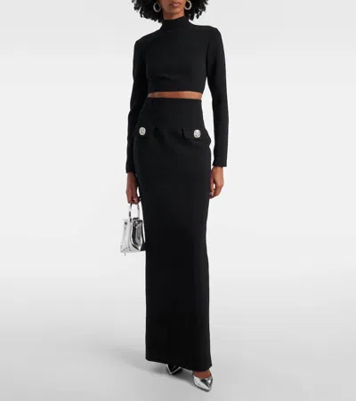 Costarellos Embellished Maxi Skirt In Black