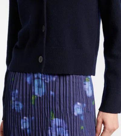 Vince Cropped Wool And Cashmere Cardigan