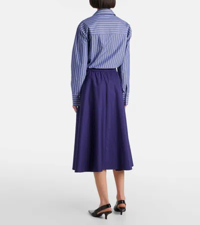 Vince Pull-on Full Skirt In Blue