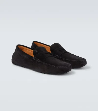 Tod's Gommino Bubble Suede Driving Shoes