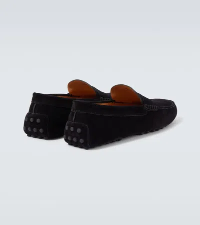 Tod's Gommino Bubble Suede Driving Shoes