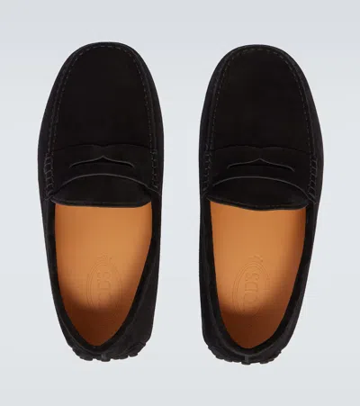 Tod's Gommino Bubble Suede Driving Shoes