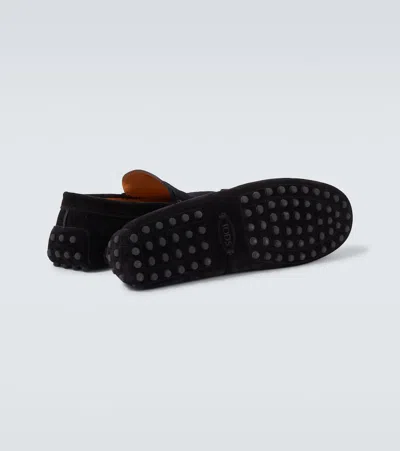 Tod's Gommino Bubble Suede Driving Shoes