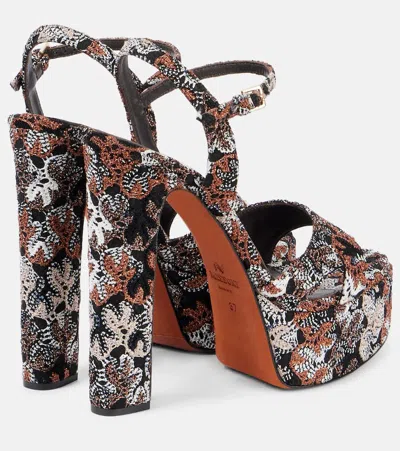Missoni Angela Raschel Lamé Platform Sandals