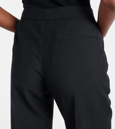 Alexander Mcqueen Wool And Mohair Cropped Straight Pants