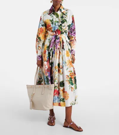 Dolce & Gabbana Canvas And Leather Tote Bag