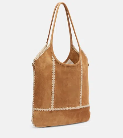 Miu Miu Ivy Medium Suede Tote Bag