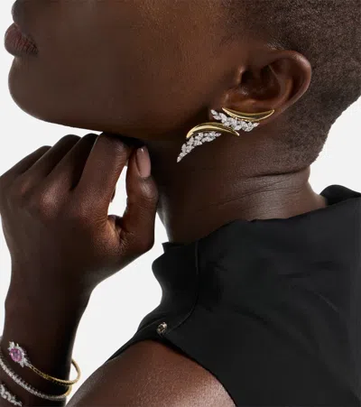 Yeprem Golden Strada 18kt Gold Earrings With Diamonds