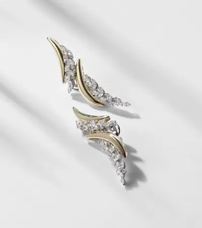 Yeprem Golden Strada 18kt Gold Earrings With Diamonds