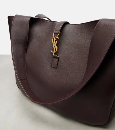 Saint Laurent Le 5 À 7 Bea Leather Tote Bag