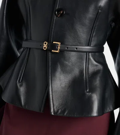 Ferragamo Gancini Leather Belt