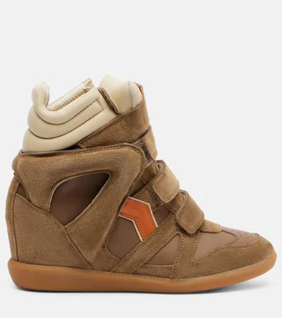 Isabel Marant Bekett Suede Wedge Sneakers