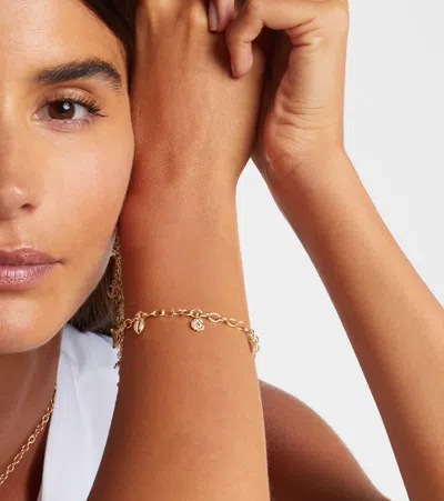 Sydney Evan 14kt Gold Charm Bracelet With Diamonds