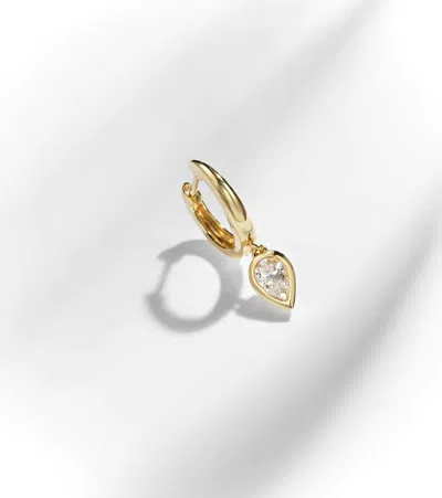Shay Jewelry 18kt Gold Single Huggie With Diamonds