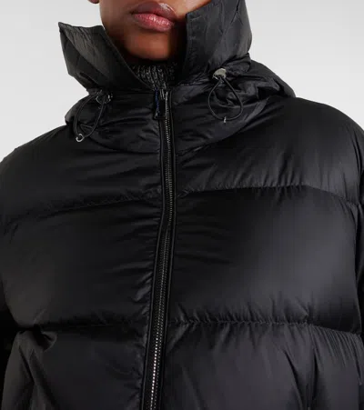 Moncler Boedic Shearling-trimmed Down Jacket In Black