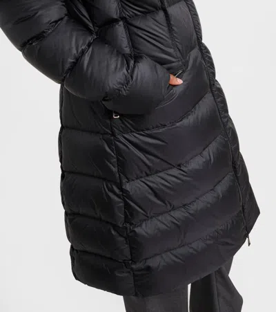 Moncler Boedic Shearling-trimmed Down Jacket In Black