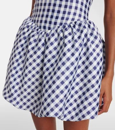 Self-portrait Gingham Taffeta Minidress