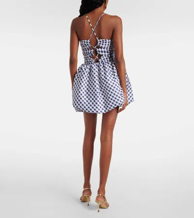 Self-portrait Gingham Taffeta Minidress