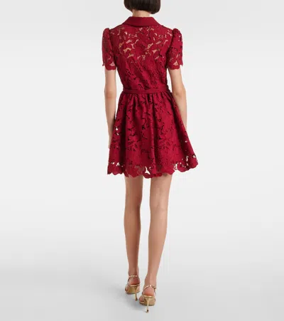 Self-portrait Belted Lace Minidress