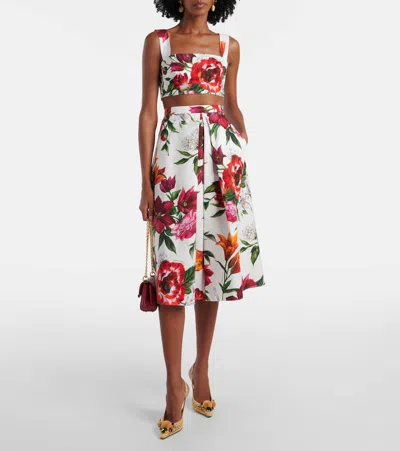 Dolce & Gabbana Embellished Raffia-effect Slingback Pumps