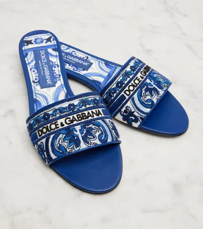 Dolce & Gabbana Embroidered Slides
