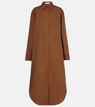 The Frankie Shop Helena Cotton Shirt Dress