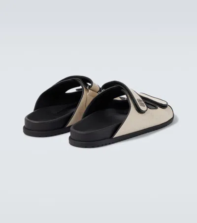 Dolce & Gabbana Open Toe Fabric Detail Slipper