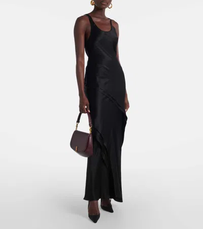 Saint Laurent Silk Satin Slip Dress