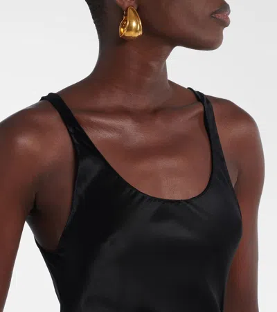 Saint Laurent Silk Satin Slip Dress