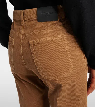 Saint Laurent Clyde Cotton Corduroy Wide-leg Pants