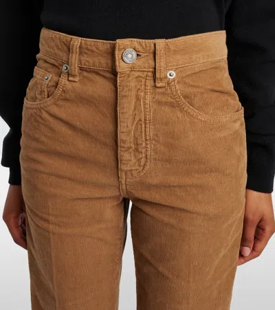Saint Laurent Clyde Cotton Corduroy Wide-leg Pants