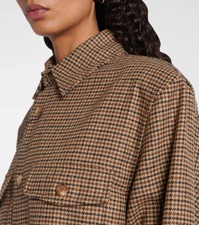 Saint Laurent Houndstooth Overshirt