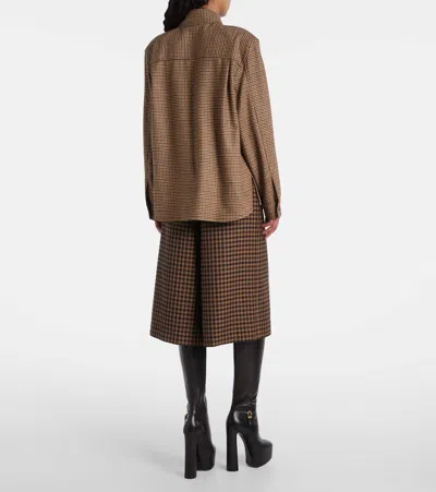 Saint Laurent Houndstooth Overshirt