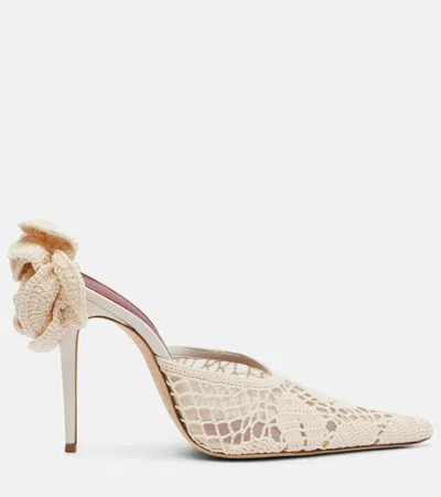 Magda Butrym Crochet And Leather Mules