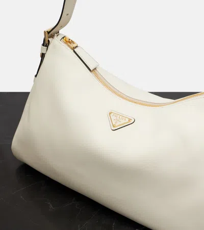 Prada Aimée Large Leather Shoulder Bag