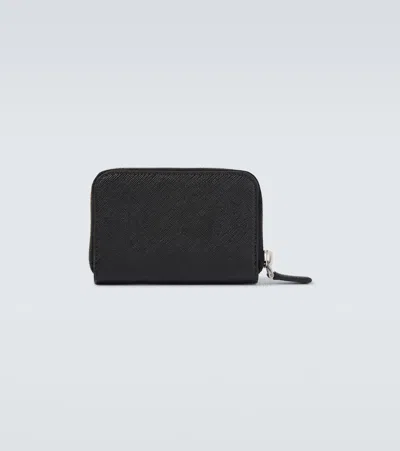 Prada Logo Saffiano Leather Coin Purse