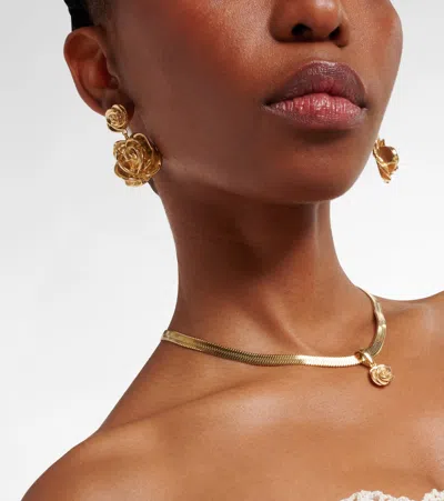 Magda Butrym Rose Drop Earrings