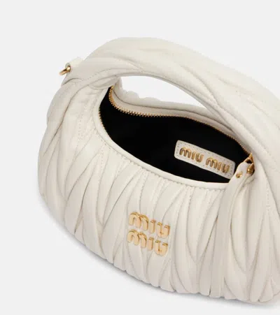 Miu Miu Quilted Leather Top-handle Bg