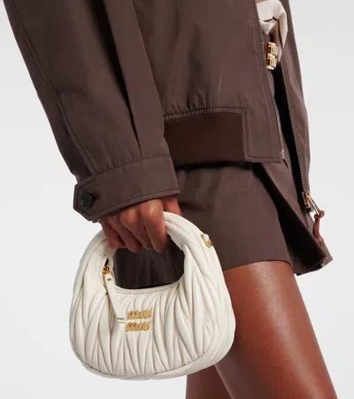 Miu Miu Quilted Leather Top-handle Bg