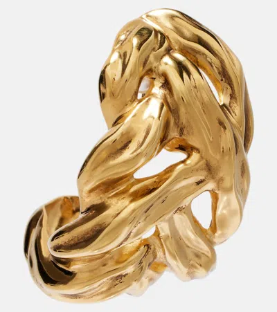 Saint Laurent Wheat Chain Clip-on Earrings