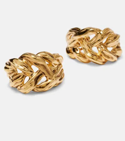 Saint Laurent Wheat Chain Clip-on Earrings