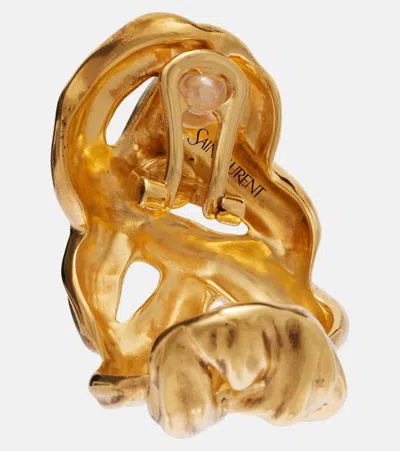 Saint Laurent Wheat Chain Clip-on Earrings